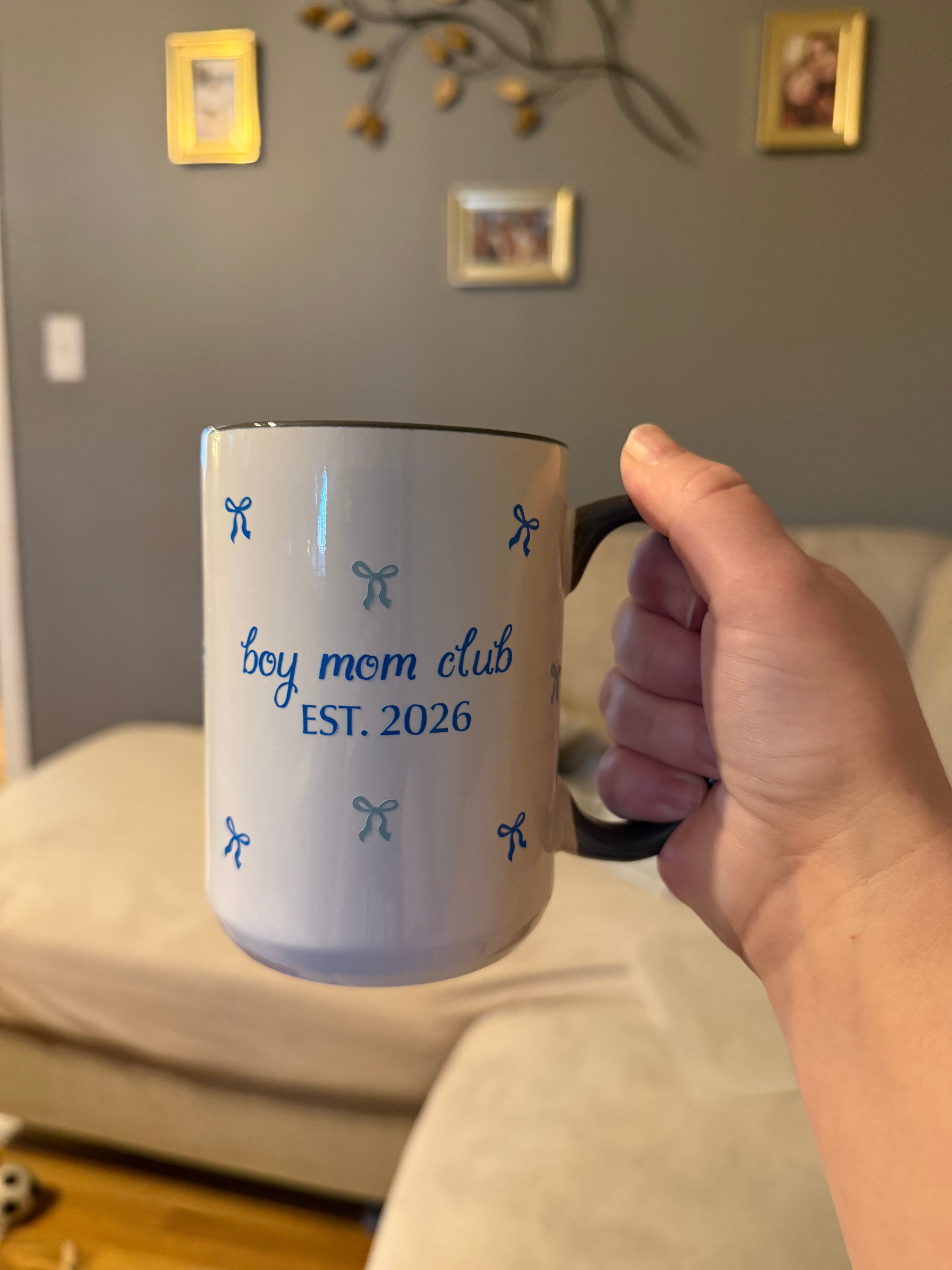 Boy mom club mug