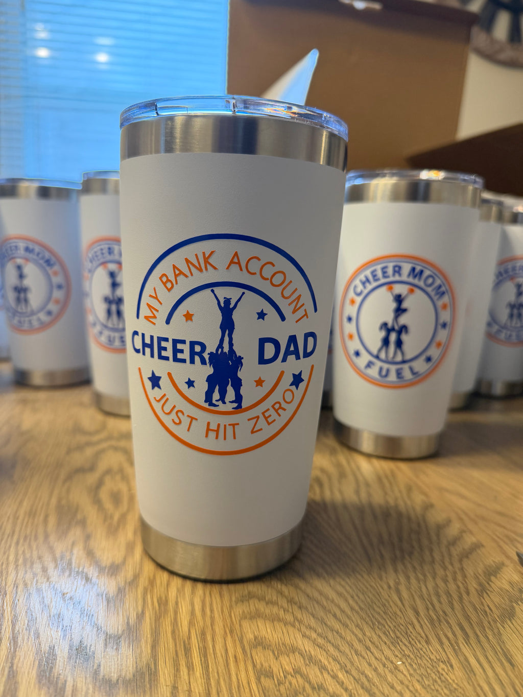 Cheer dad tumbler