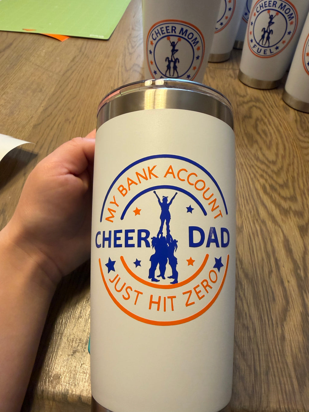 Cheer dad tumbler