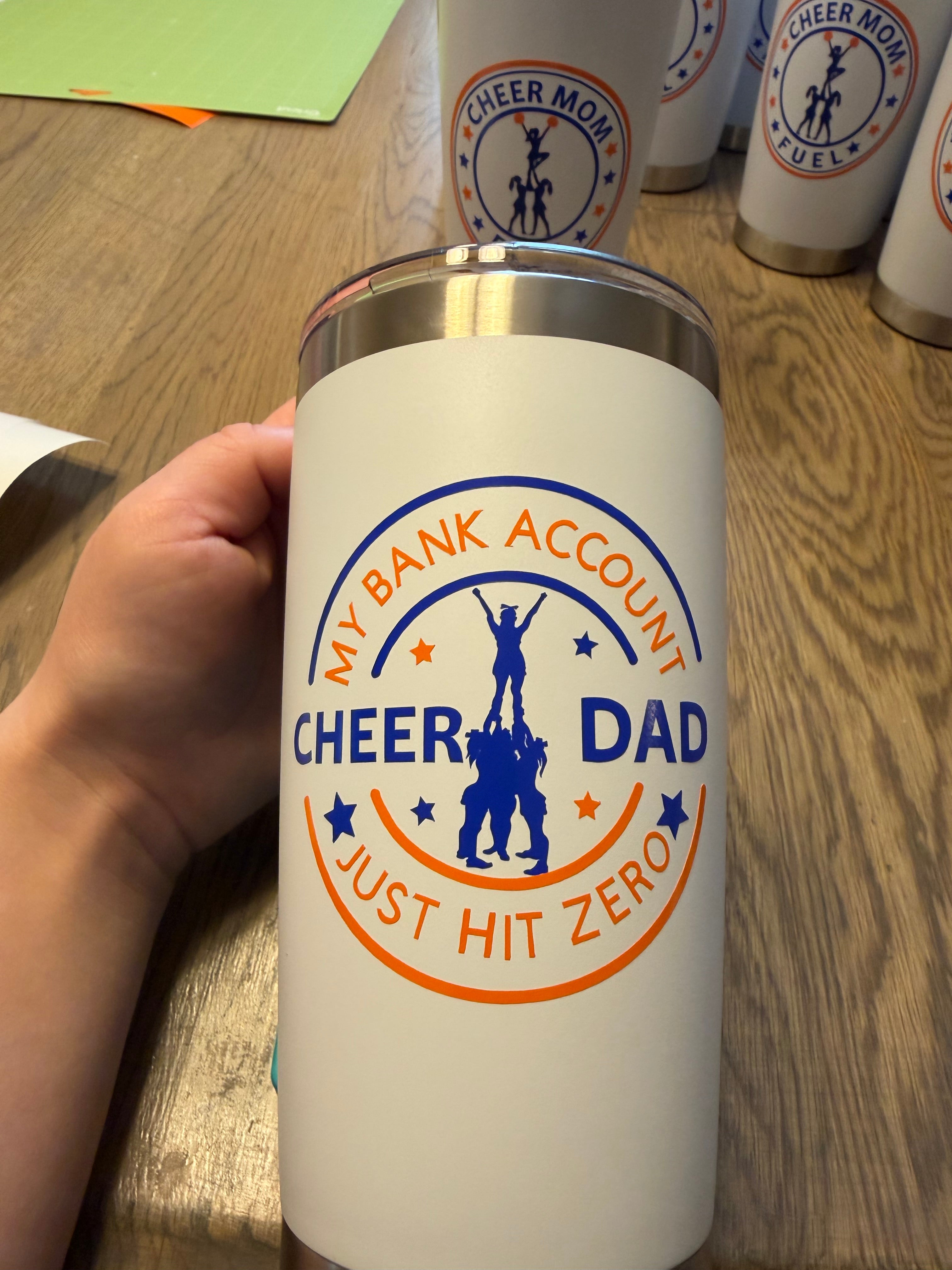 Cheer dad tumbler