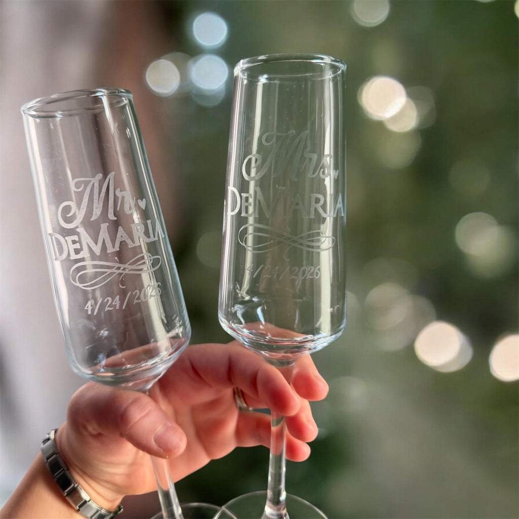 Wedding champagne flutes